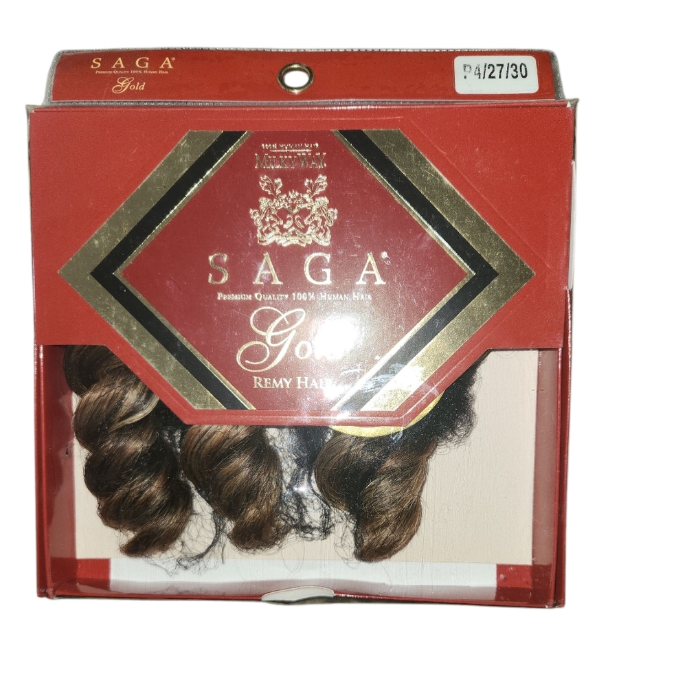 Milky Way Saga Gold Remy Hair French Twist Remy 3pcs Extensions - P4/ 27/30